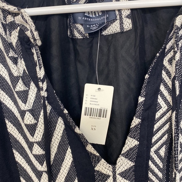 Anthropologie Maeve Dominique Long Sleeve Tribal Tunic Dress - Picture 6 of 7